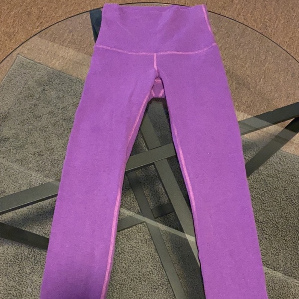 Wonder under purple leggings